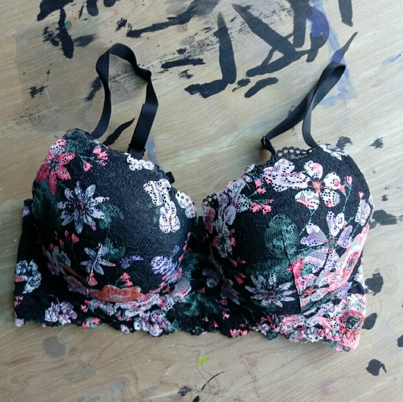 H&M Other - NWOT Floral Push-Up Bra - 38C